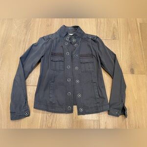 Maurices Charcoal Military Jacket